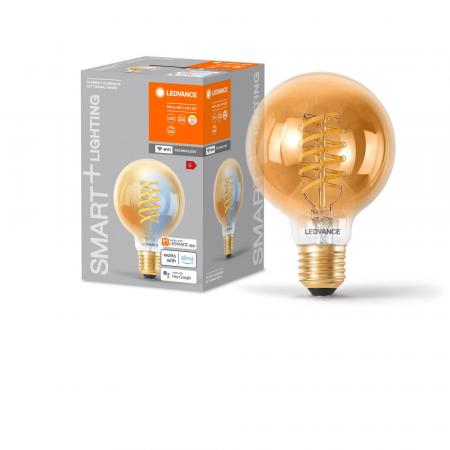 LEDVANCE SMART+ E27 WiFi Vintage LED Filament Globe Lampe DIMM 8W wie 50W Tunable White